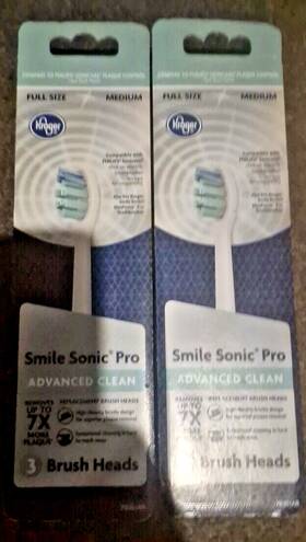 Sonic 041260001192 Kroger Smile Pro 3 Replacement Brush Heads - Medium 2pack
