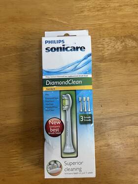 Sonicare 075020020406 3 Pack Diamondclean Replacement Toothbrush Tooth Brush Heads Sonic Care