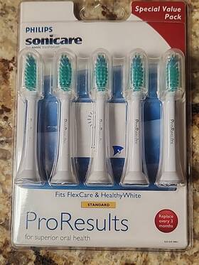 Hx6015 Sonicare Hx6015/16 New 5 Pack Philips Flexcare Healthy White Pro Results Toothbrush Heads