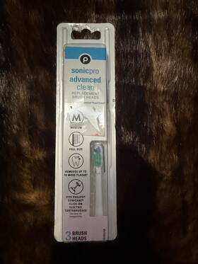 80062ab Sonicpro Medium Sonic Pro Advanced Clean Replacement Brush Heads For Philips Sealed