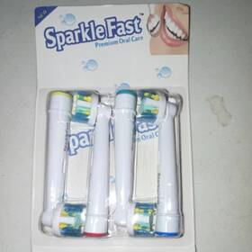 Sparklefast X0016jrc51 Floss Action Rotating Toothbrush Heads Built-in Indicator Pack Of 4