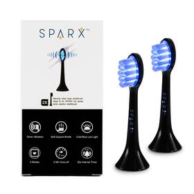 Sparx 716715460076 Toothbrush Replacement Heads Brush With Blue Light Therapy For Gum C