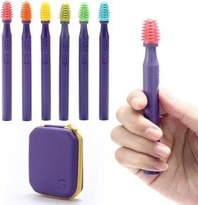 Special Supplies 850032362528 Sensory Mouth Brushes Oral Stimulation Tools For Kids Adults Soft Textured