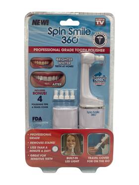 Spin Smile 360 856770005956 Professional Grade Tooth Polisher As Seen On Tv