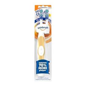 Spinbrush 766878019123 Clean Battery-powered Toothbrush Value Pack Soft Bristles Batteries Include