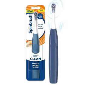 Spinbrush 766878400006 New Pro Clean Battery Powered Electric Toothbrush For Adults Soft