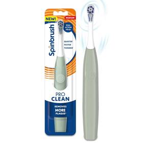 Spinbrush 766878400020 New Pro Clean Battery Powered Electric Toothbrush For Adults