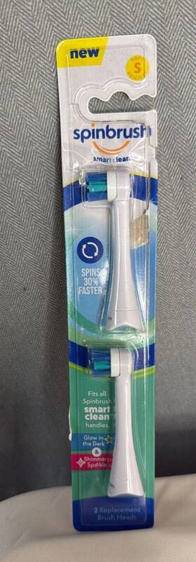 8qfz Spinbrush Kids Replacement Brush Heads 2 Pack With Soft Bristles New-open