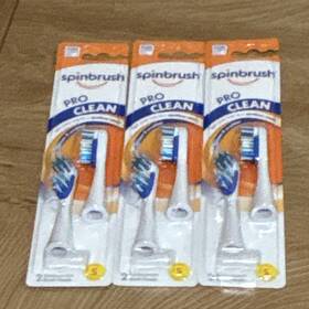 Sbbk-00080-14 Spinbrush Pro Clean Rotating Toothbrush Replacement Heads Medium Bristles 3-pack