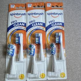 Spinbrush Te4041 Pro Clean Rotating Replacement Heads Soft Bristles 3-pack