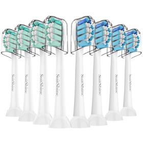 Suitshine 445055650689 Replacement Toothbrush Heads Compatible With Philips Sonicare And More Click-on