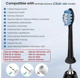 More-7 Suitshine Replacement Toothbrush Heads Compatible With Philips Sonicare