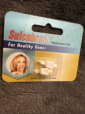 Sulcabrush 069227101020 New Old Stock Unopened Replacement Tips Refills Package Of 2