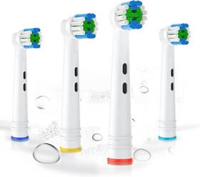Sunmos 711181408423 Replacement Toothbrush Heads Compatible With Oral B Electric Toothbrushes 4 Cou