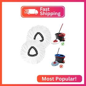 1-tank Suosec Smr-2 Spin Mop Replacement Heads Replace Head Easywring System R