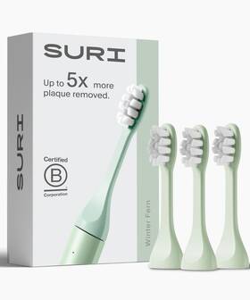 Srhdwf3 Suri Recyclable Plant-based Electric Toothbrush Heads - Winter Fern