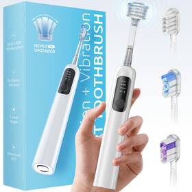 Synhope 768459790858 60 Oscillating Sonic Electric Toothbrush 1 Count Pack Of White