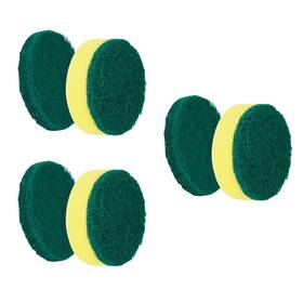 Synoshi 060694461087 Sponge Brush Heads 6 Units For Electric Spin Scrubber Designed Cleani