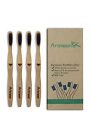 T0101 Artmeer Bamboo Toothbrush Soft Charcoal Infused Bristles Bpa Free Org