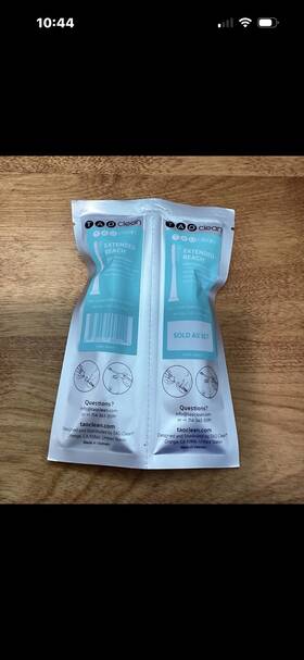 Ba-0144-clr Tao Clean Extended Reach Whitening Head Sonic Toothbrush Replacement Com/auto