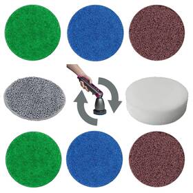 Tecfun 762715391292 Electric Spin Scrubber Replacement Brush Heads For Cordless 8