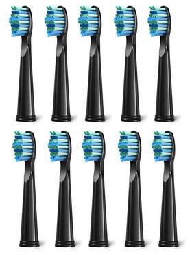 Teeteck 655746649657 10pcs Electric Toothbrush Replacement Heads Compatible With Fairywill D7/d8/f
