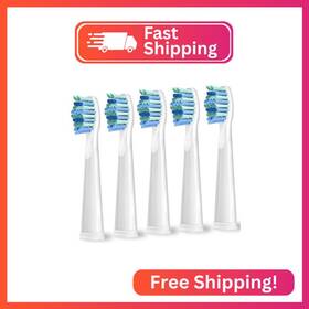 An0087 Teeteck 5 Pack Electric Toothbrush Replacement Heads Compatible With Fairywill T