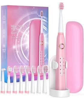 165ap Teetheory Sonic Electric Toothbrush For Adults 1 Count Pack Of Pink Travel Case
