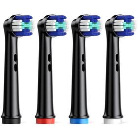 D0-a990-p216 Teetheory Premium Replacement Electric Toothbrush Heads 4pc 1 Count Pack Of Black