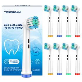 T17x-8 Tendream Replacement Toothbrush Heads Compatible With Oral B Braun Professional Electr
