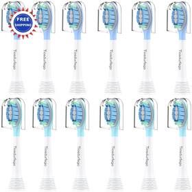 Tiosdurfego 708707406506 Philips Sonicare Replacement Toothbrush Heads 12 Pack Dupont Bristles