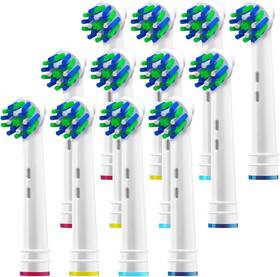 Tm 744110681734 Replacement Brush Heads For Oral B- Pack Of 12 Cross Electric Toothbrush F