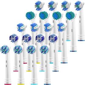 Qg-0859-qjp5  Tm Brush Heads Compatible With Oral B Braun 20 Pack Of 4 Sensitive Floss Pre