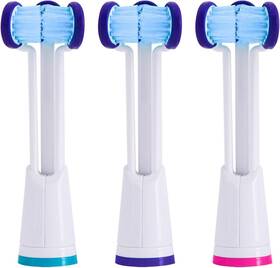 Triple Bristle 705353823008 Compatible With Philips Sonicare Only- Three Headed Replacement Toothbrush Head