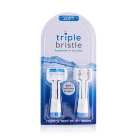 B01l34u7u4 Triple Bristle Replacement Brush Heads - 3-head Design For Sonic Toothbrush 2-p