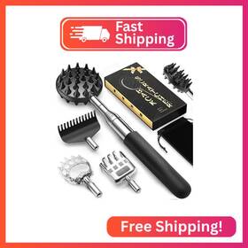 Bs006 Tukuos Telescoping Back Scratcher With 5pcs Detachable Heads Valentines Day Gif