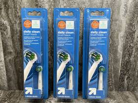 Up & 071031951524 Lot Of 3 And Precise Oscillating Brush Heads Oral-b Daily Clean- 9