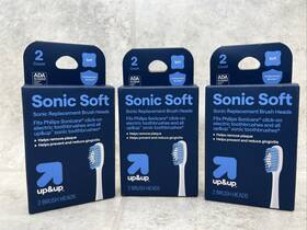 Click-on-6 Up&up 3 Packs Adult Sonic Soft Replacement Heads Sonicare Total