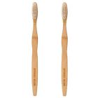 Updd0001 Uppercut Deluxe Bamboo Wooden Medium Bristle Toothbrush Pack 758330918365
