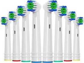 Th24ae081-wh-uj Uuj Replacement Toothbrush Heads Compatible With Oral B 8 Pack Electric