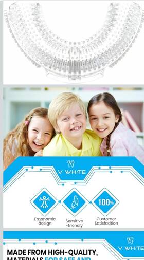 Sa-vw-520wt V-white U-shaped Replacement Head For Ultrasonic Toothbrush Effective Whole