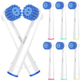 Valuabletry 735530199435 Sensitive Gum Care Brush Heads Compatible With 8 Count Pack Of 1 White