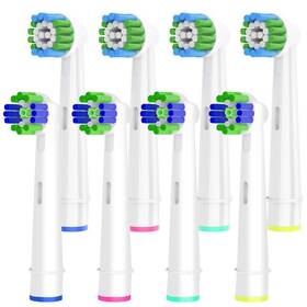 Valuabletry 737269540045 8pcs Replacement Heads Compatible With Braun Oral B Electric Toothbrush 4pcs