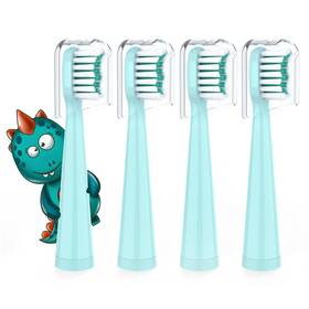 Vekkia 762360129370 Dragon Lord Electric Toothbrush 4 Count Pack Of 1 Blue Head