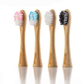 Verifresh 816993009100 Bamboo Sonic Toothbrush - Replacement Heads. Natural Heads With Castor
