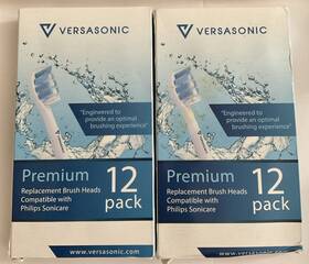 Versasonic 617566021532 Premium Replacement Brush Heads 12 Pack Lot Of 2