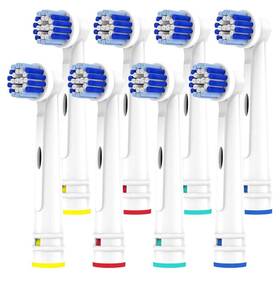 Voguish 725714417417 Replacement Toothbrush Heads Compatible With Oral B Braun 8 Pack Professiona