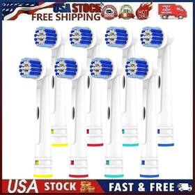 Eb-50p16 Voguish Electric Toothbrush Replacement Heads Compatible With Oral B - 8 Pack