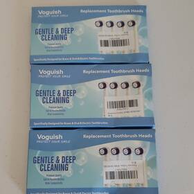 X002j7f0lt Voguish 3 Packs/ Deep Cleaning Toothbrush Heads Oral-b 500/9000/3000/8000 White