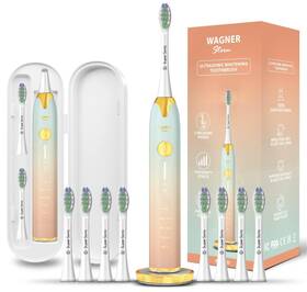Wt8800 Wagner Stern Ultrasonic Toothbrush With 1 Count Pack Of Peach/blue